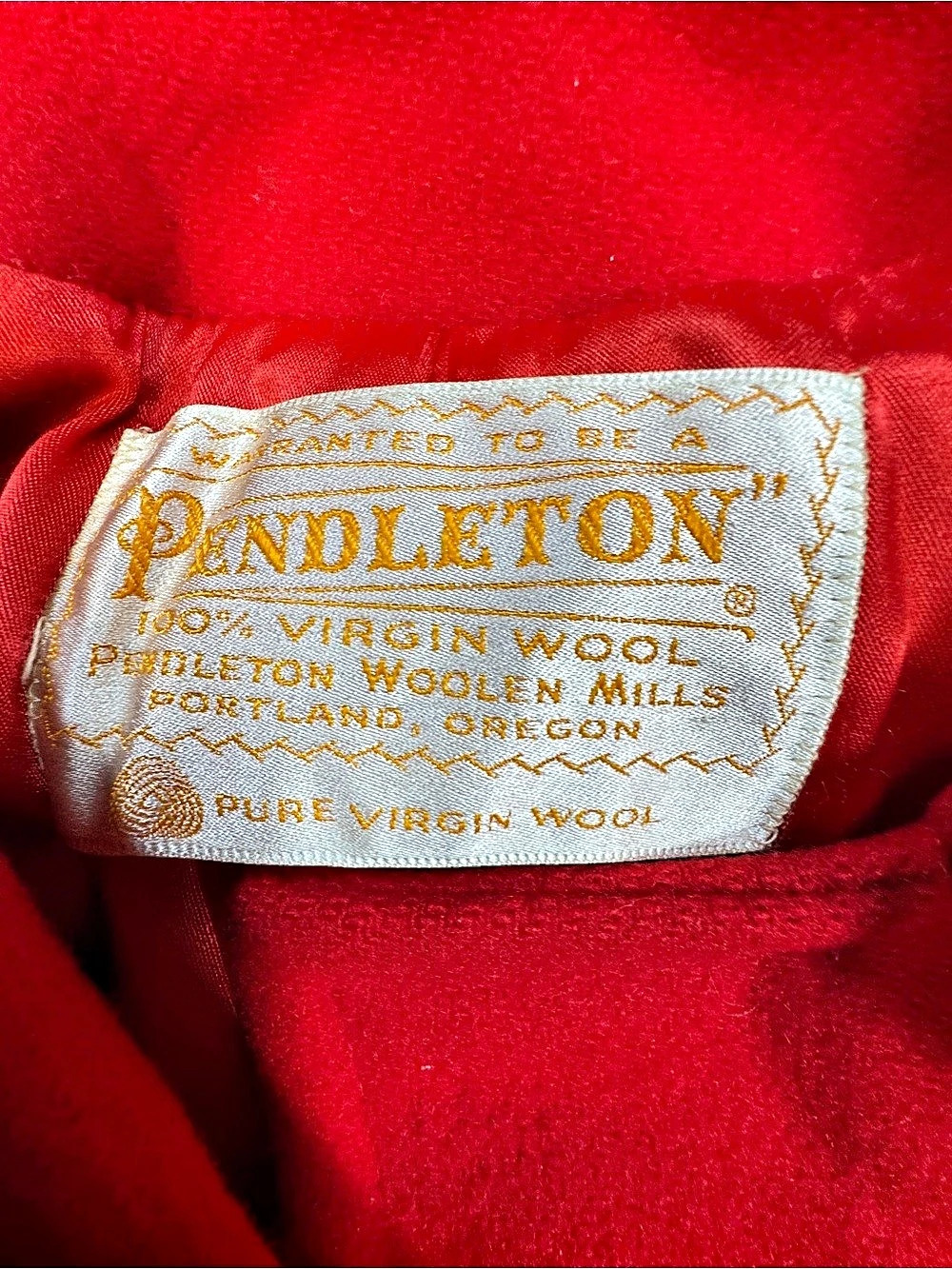 Pendleton Red Wool Pea Coat - Picture 3 of 11